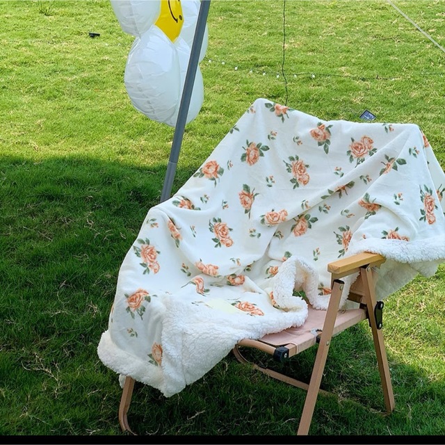 可愛い 毛布 ブランケット ひざ掛け かけ布団100x150 暖かい バラ 薔薇
