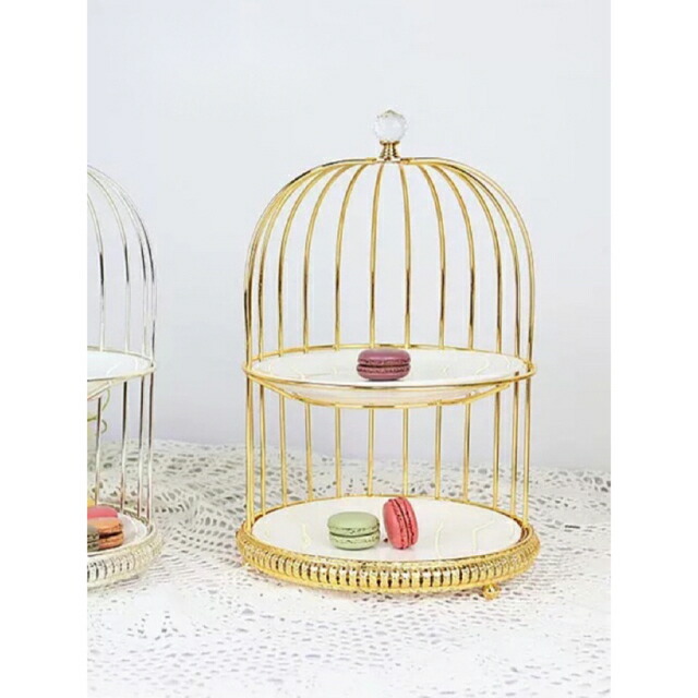ケーキ スタンド プレート 2段セット アフタヌーンティー フルーツ トレー 皿｜Sinessy 店 24,996円