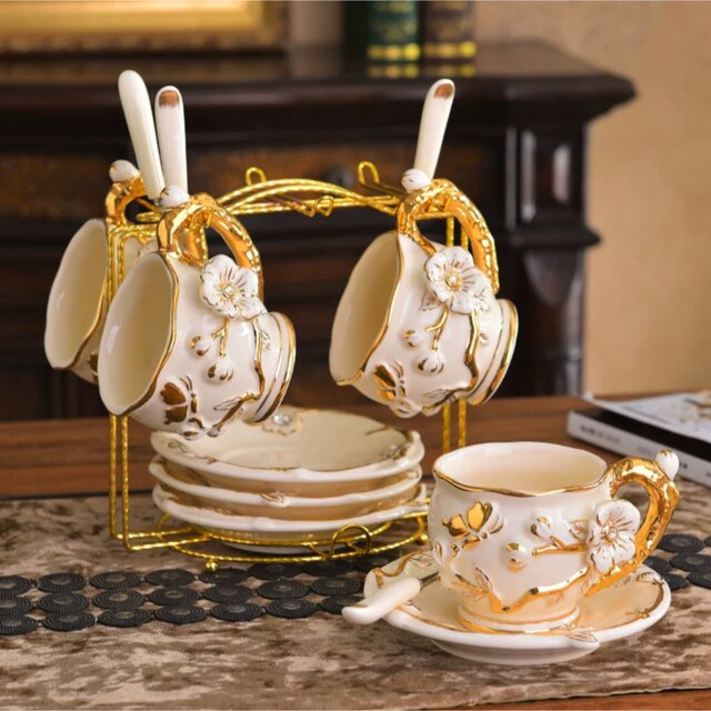 楽天市場】A041047ティー・コーヒーカップセット カップ＆ソーサー4客