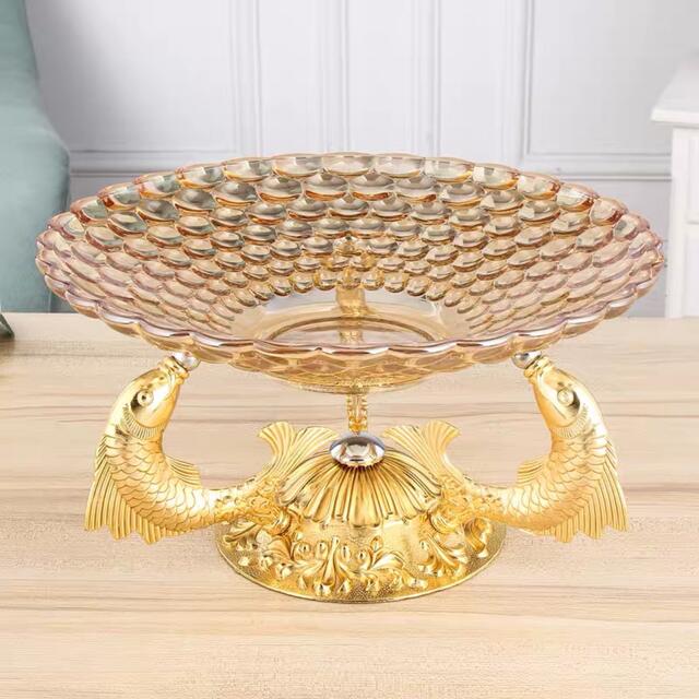 御前上等果物皿 黄金時代皿 御菓子皿、フルーツ一皿 晴れ晴れしい 果物カゴ 御菓子鉢