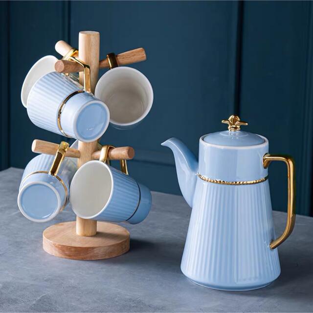ティー・コーヒーカップセット カップ6客セット ．陶磁器ティーセット Sinessy 店 新生活用品
