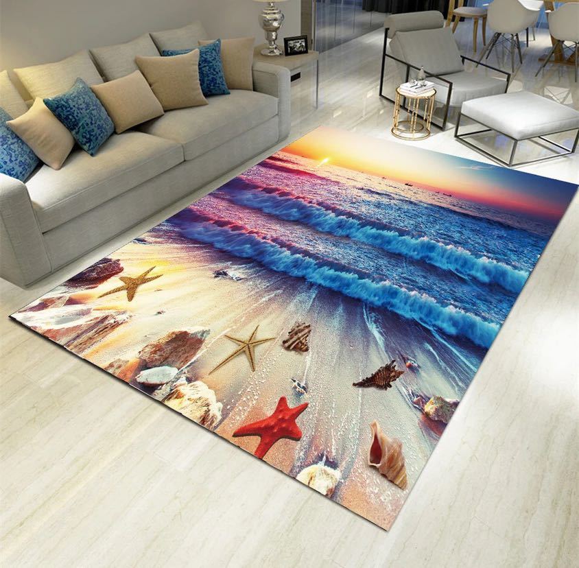リビングラグマット カーペット 160x200 滑り止め
