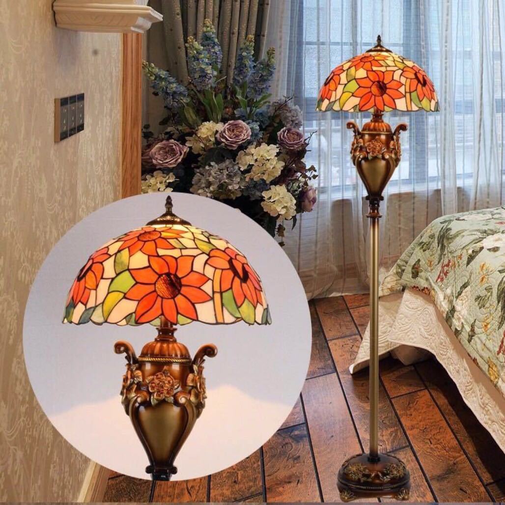 楽天市場】A036265ステンドグラスフロアライト 間接照明 フロア