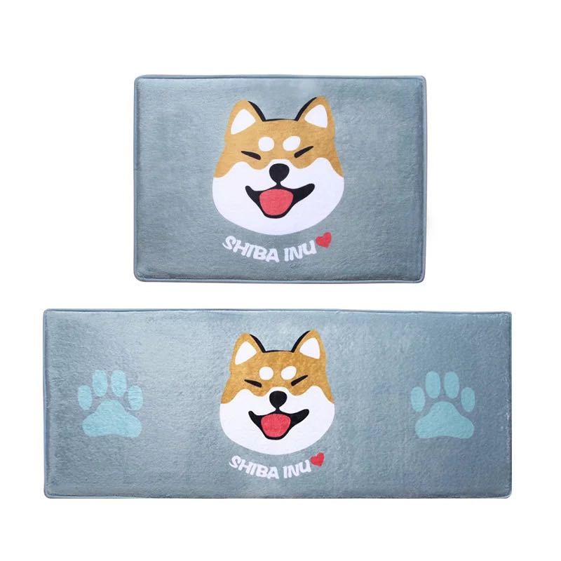 リビングマット 玄関マット カーペット ラグマット 滑り止め 40x60cm 柴犬雑貨｜Sinessy 店 9,224円