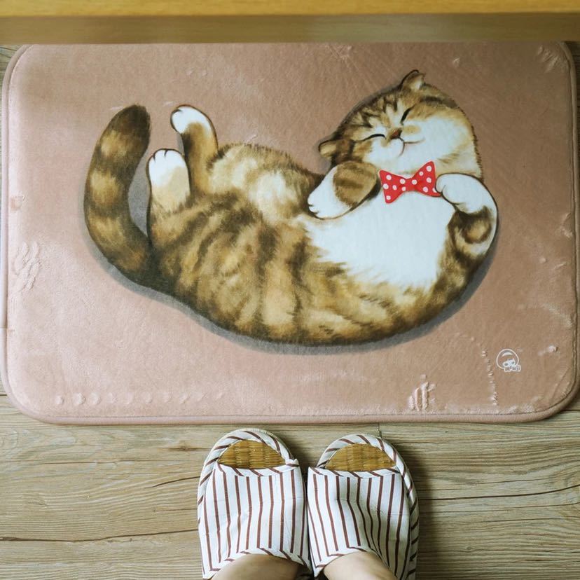 リビングマット 玄関マット カーペット ラグマット 滑り止め 40x60cm 猫雑貨｜Sinessy 店 9,393円