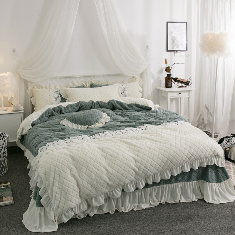 冬用綿ネル寝具 広々としたダブル 臥榻設備4点仕掛ける ボックス席敷き妙