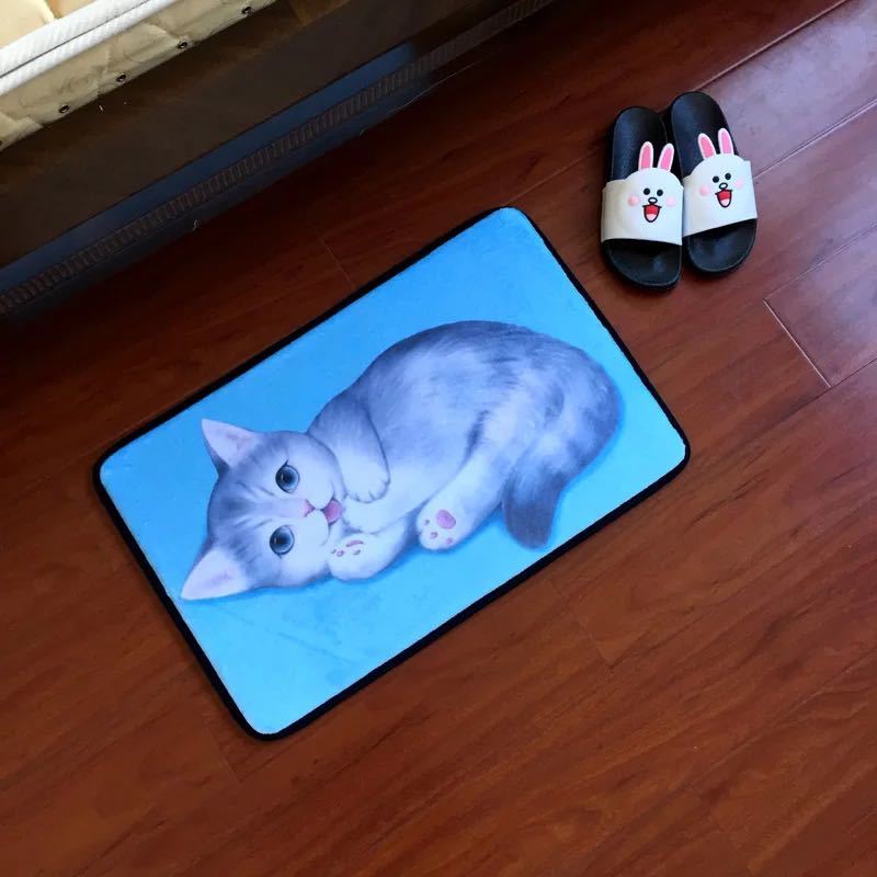 リビング引っ敷き  部屋の入り口引っ敷き 引っ敷き 引っ敷き 上滑りお仕舞い  40x60珊 猫雑貨 マット-玄関マット-インテリア・寝具・収納