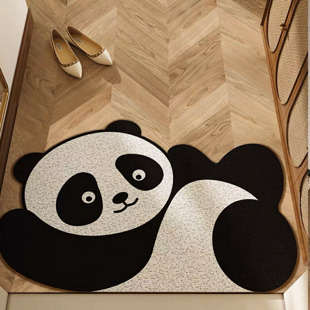 ラグマット 泥落とし 洗える 玄関マット屋外 屋内 カーペット ぱんだ雑貨パンダ