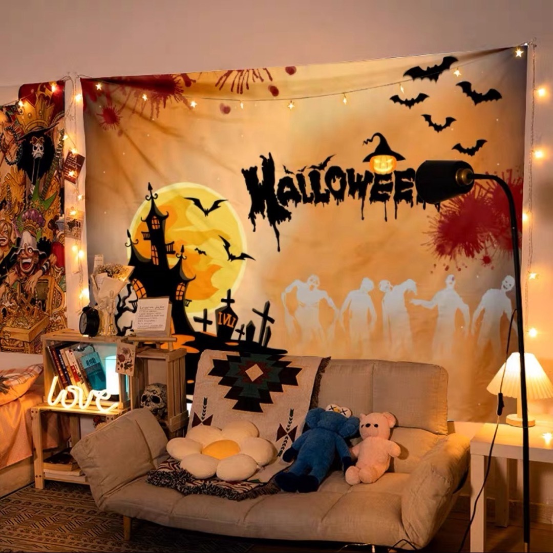 ハロウィン タペストリー 壁掛け ポスター フォト 背景布 Halloween｜Sinessy 店