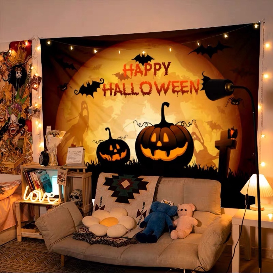 ハロウィン タペストリー 壁掛け ポスター フォト 背景布 Halloween