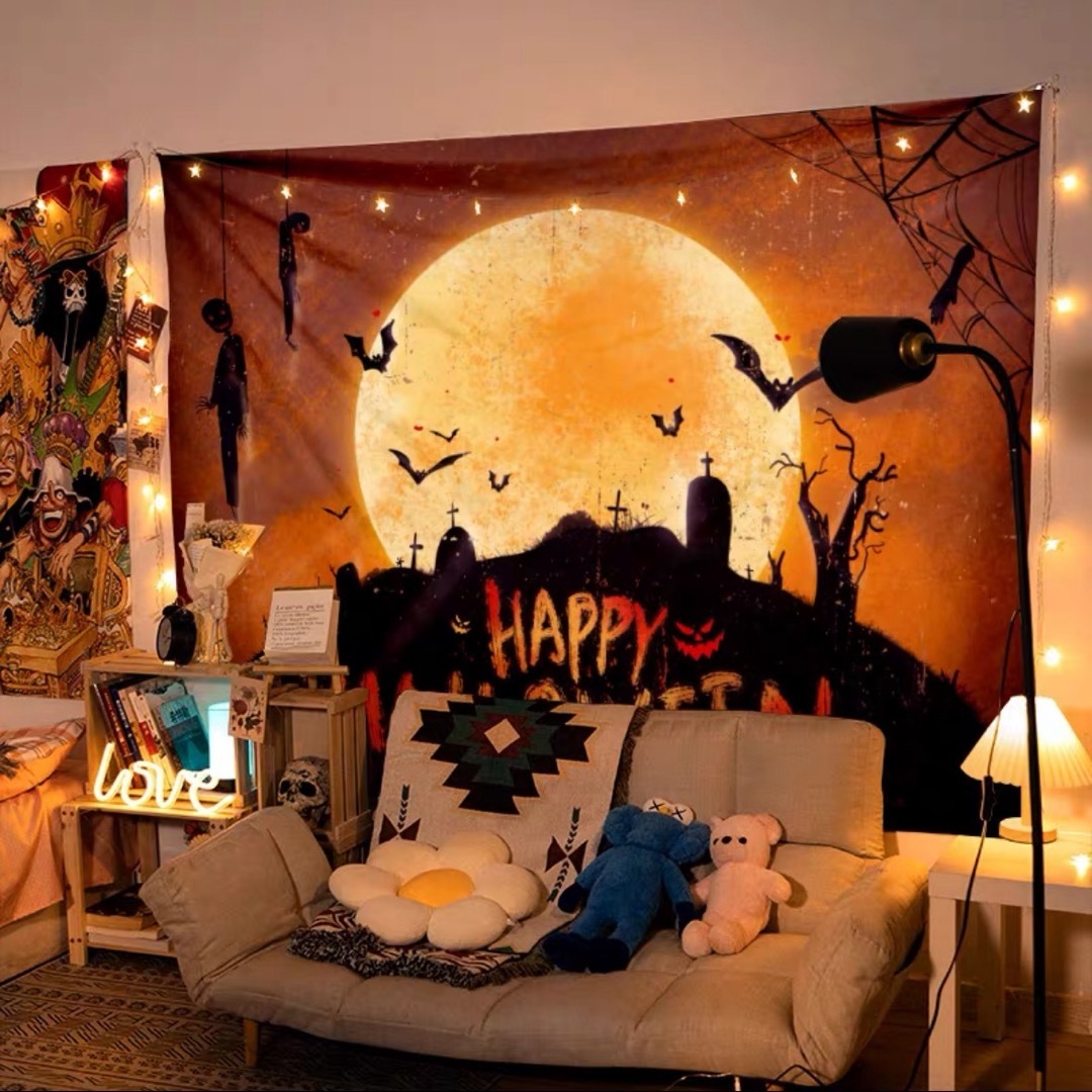 ハロウィン タペストリー 壁掛け ポスター フォト 背景布 Halloween