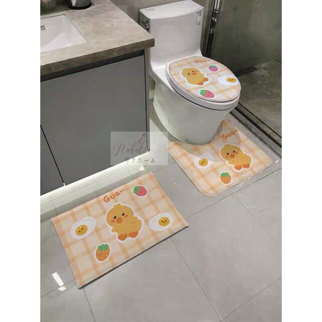 トイレマットセット トイレカバー用品4点セット