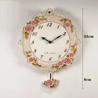 クロック。壁掛け時計 かけ時計 姫系雑貨 花柄