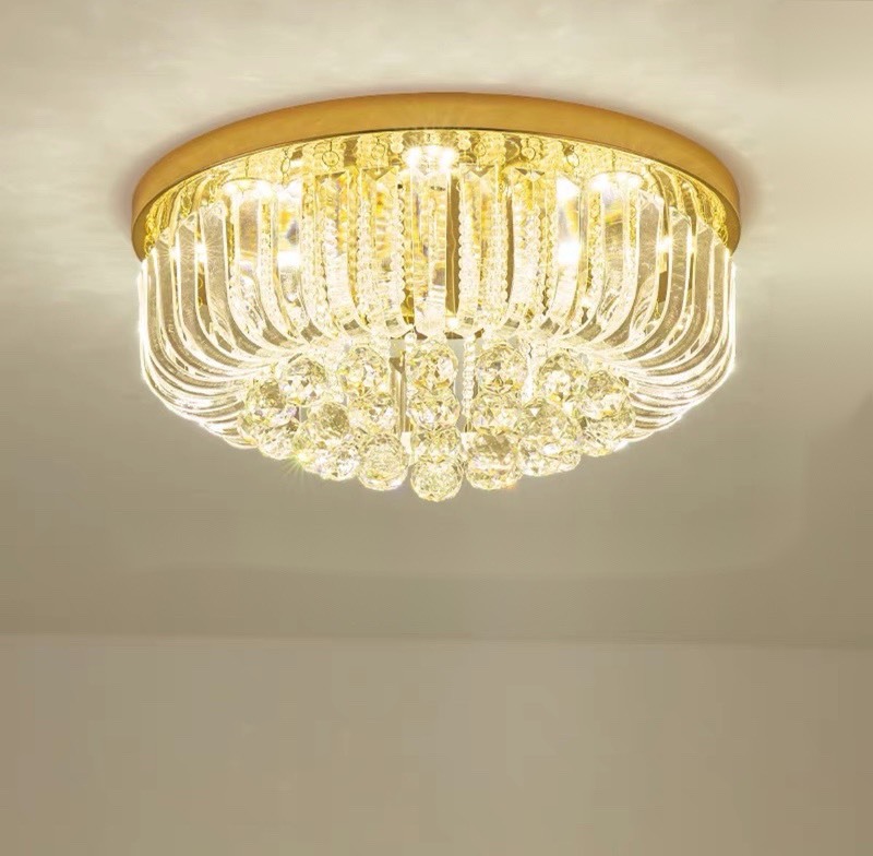 石英シャンデリヤ LED シャンデリヤライ 加留多 上昇限度点火装置 水晶せつ然たる 40糎 ワット数直結手合い