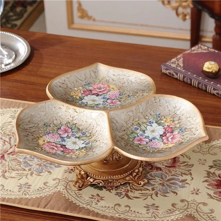 御膳上等果物皿 盛り切り皿 御菓子皿、フルーツ一皿、花柄晴れ晴れしい～果物カゴ 御菓子鉢 キッチン用品・食器・調理器具-食器・カトラリー・グラス-食器