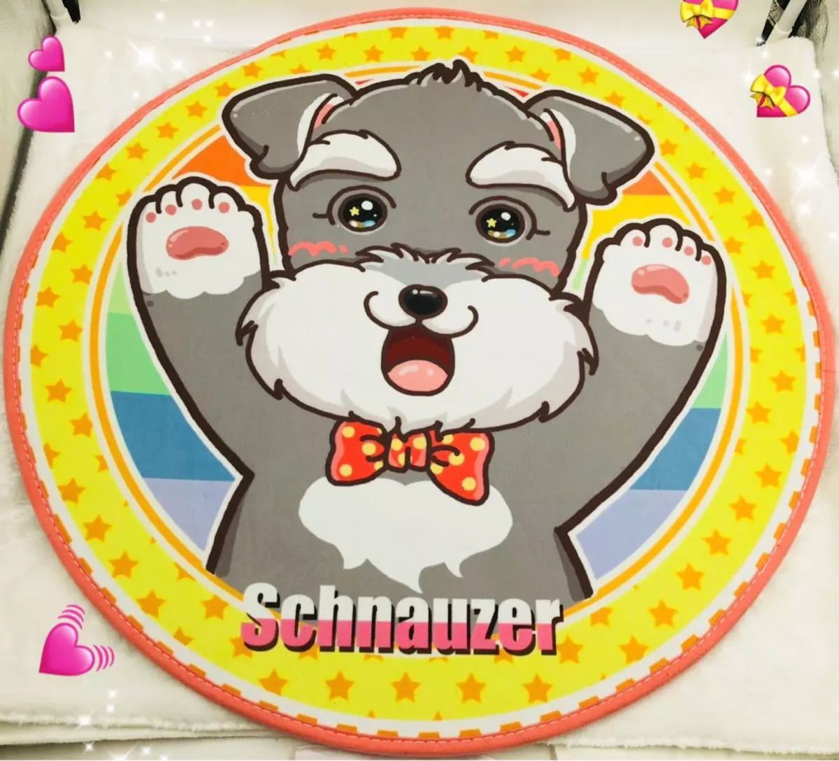 ラグマット リビングマット 玄関マット．カーペット．お風呂マット 60cmサイズ シュナウザー犬柄雑貨 10,281円