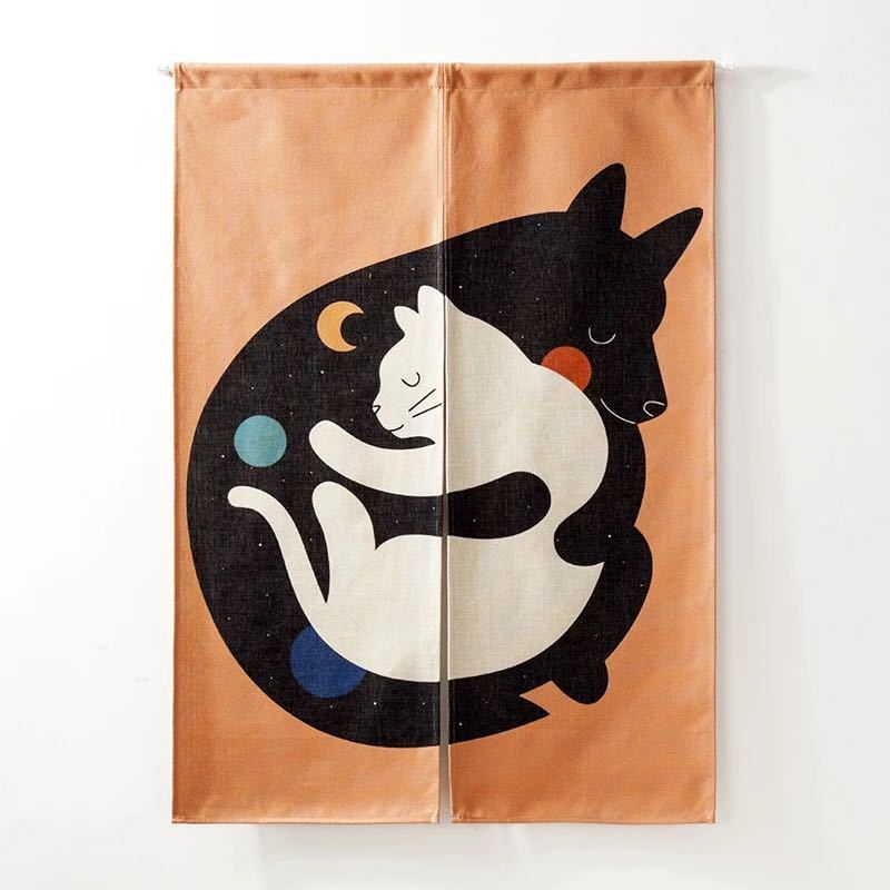 のれん ロング 貸し 85×120 可愛らしい 中仕切り 洋風