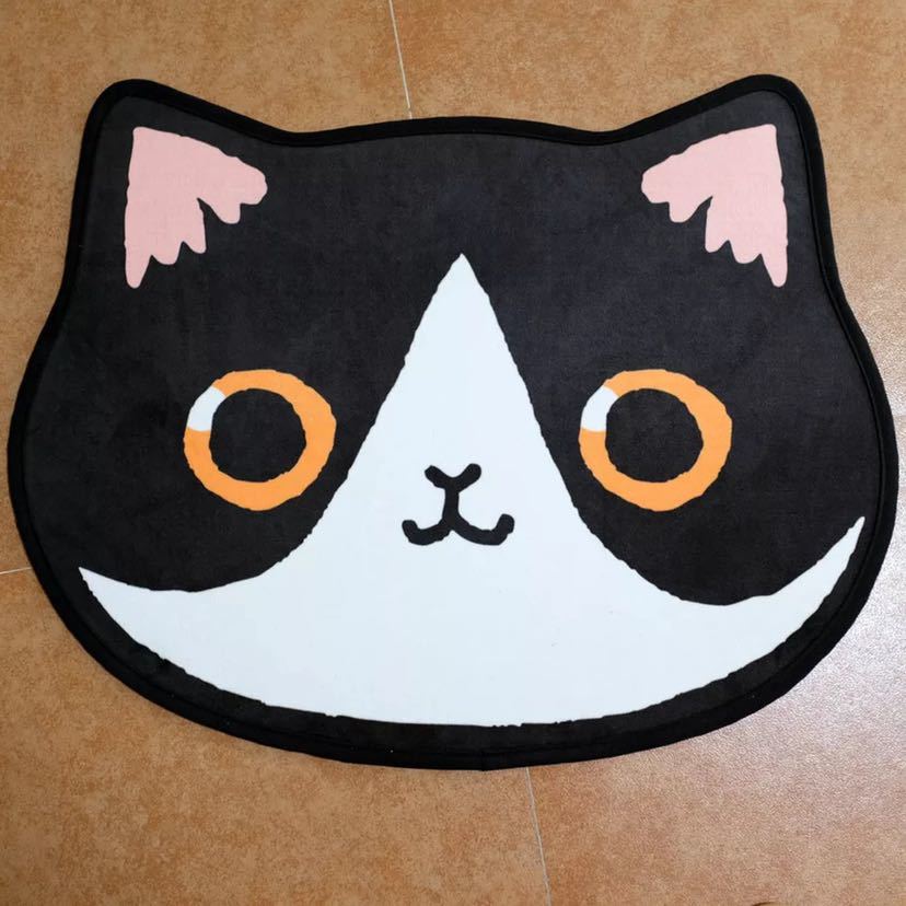 ラグマット リビングマット 玄関マット．カーペット．お風呂マット 猫柄60サイズ｜Sinessy 店