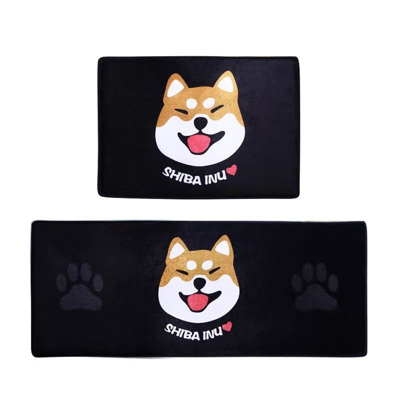 リビングマット 玄関マット カーペット ラグマット 滑り止め 40x60cm 柴犬雑貨．｜Sinessy 店