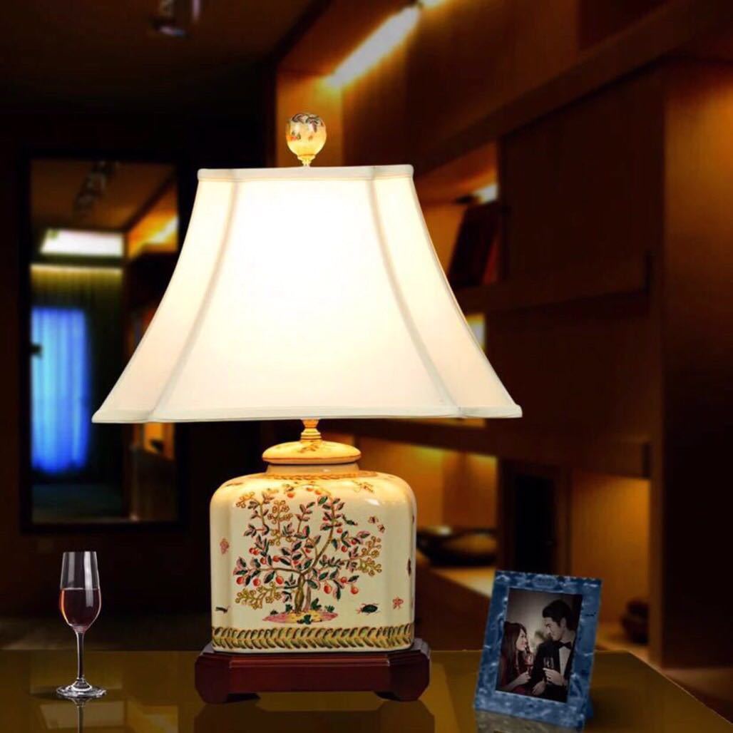 照明スタンドライト 卓上ステンド 高級陶器スタンド．｜Sinessy 店