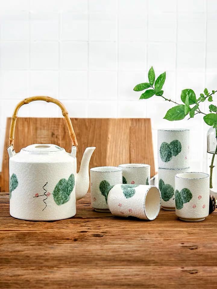 6客茶器揃 湯呑 ポット 茶器セット ティーセット