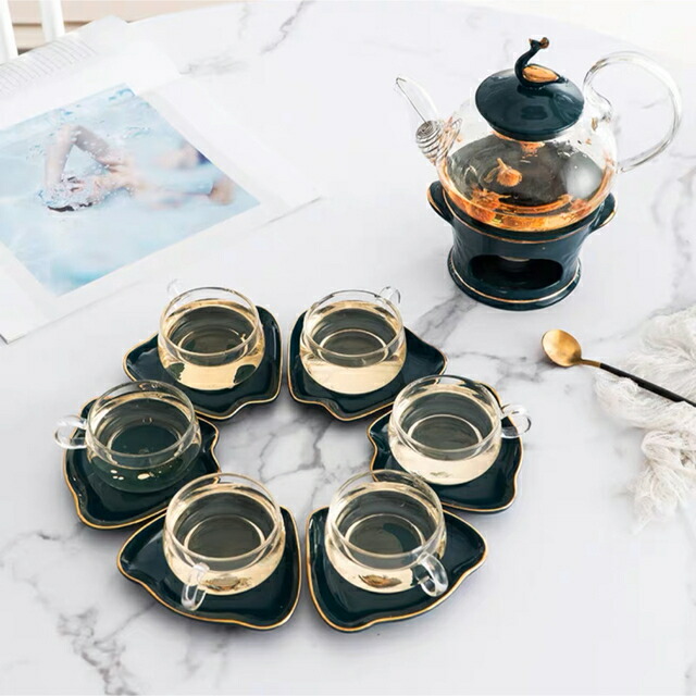 ティー コーヒーカップセット カップ＆ソーサー6客セット 陶磁器ティーセット｜Sinessy 店 31,761円