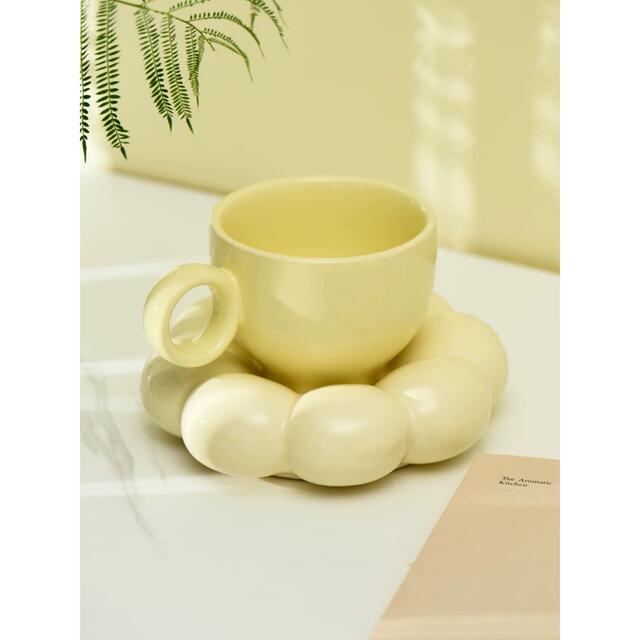 ティーカップ セット 陶器 高級感 カップ＆ソーサー 4客コーヒーカップ
