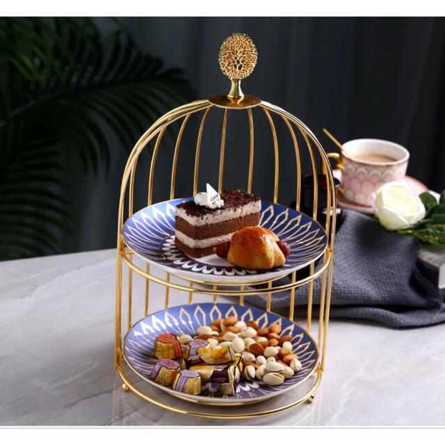 ケーキ スタンド プレート 2段セット アフタヌーンティー フルーツ トレー 皿 28,509円
