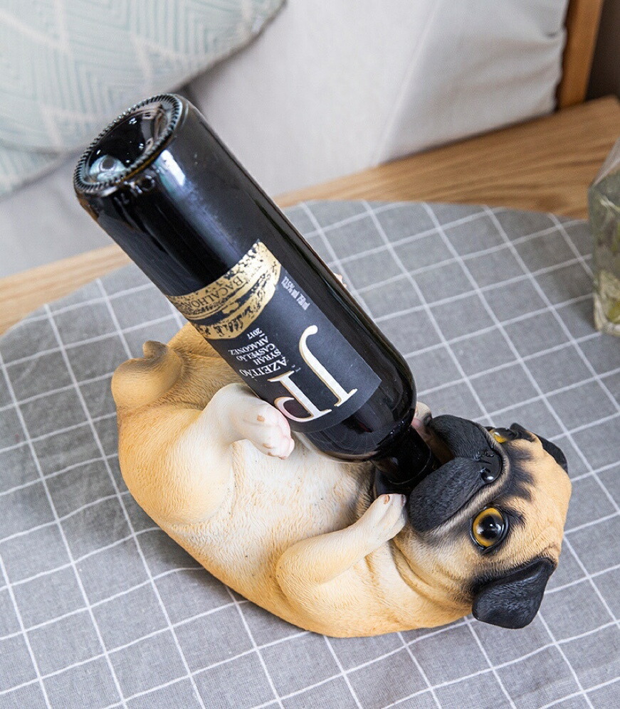 PUG ワインラック ワインホルダー ワインスタンド ワイン収納 置き物|Sinessy 店