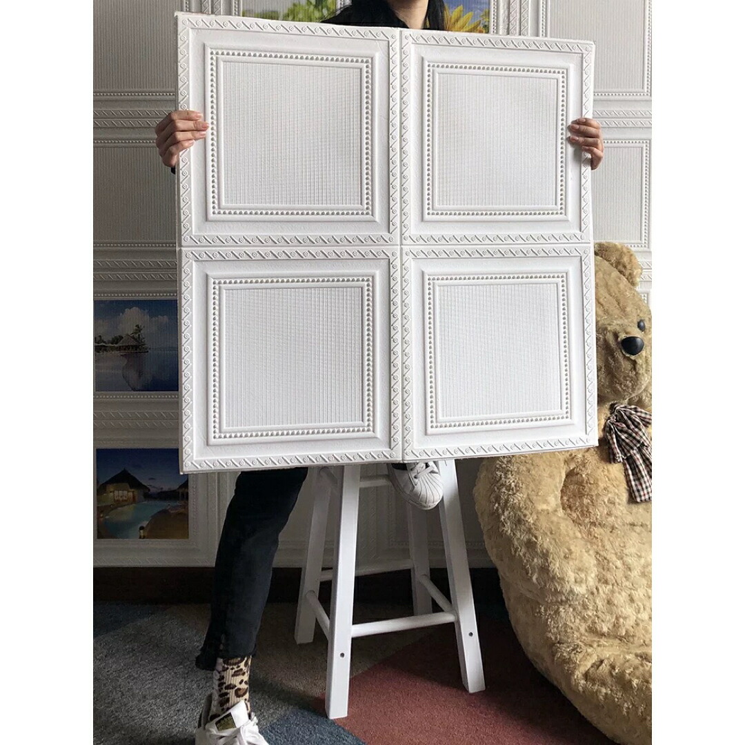 40枚70cm×70珊 周囲の状況壁 3D立体レンガ飾りつけ壁紙  雨合羽後ろぎたない押しとどめる菌類押しとどめる