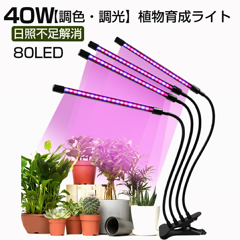 【調色・調光】草木育みそだてる点火装置 干ばつ不完全さ切り上げる LED 草木育みそだてる点火装置 80LED 40W 草木 点火装置 草木育みそだてる 室内作りだす 水耕作りだす 観葉草木 草片工業プラント 多肉植物育みそだてる led点火装置 3流行り物調色 9座標軸調光 360度合わせる タイマー役立つこと 省エネ 差し上げ物