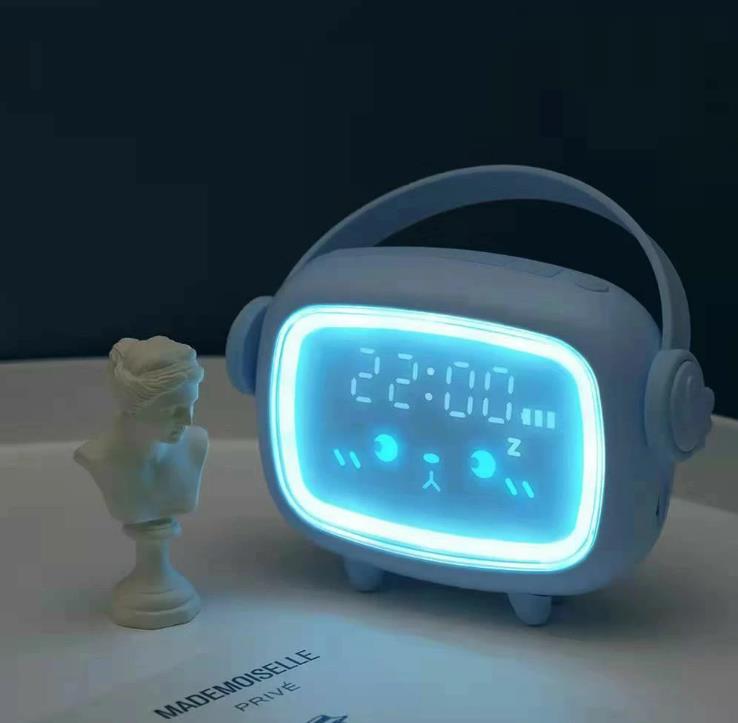 目覚まし時計 置き時計 アラーム時計 子供 デジタル LED表示 ライト ナイトライト かわいい 大音量 温度計 アラーム スヌーズ 常夜灯 おしゃれ 卓上 音感センサー インテリア リビング 子供 女の子 男の子 誕生日 プレゼント