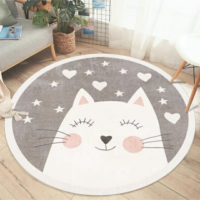 引っ敷き リビング引っ敷き 入り口・入口引っ敷き．猫柄 引っ敷きお風呂引っ敷き 80糎 カーペット・マット・畳-インテリア・寝具・収納