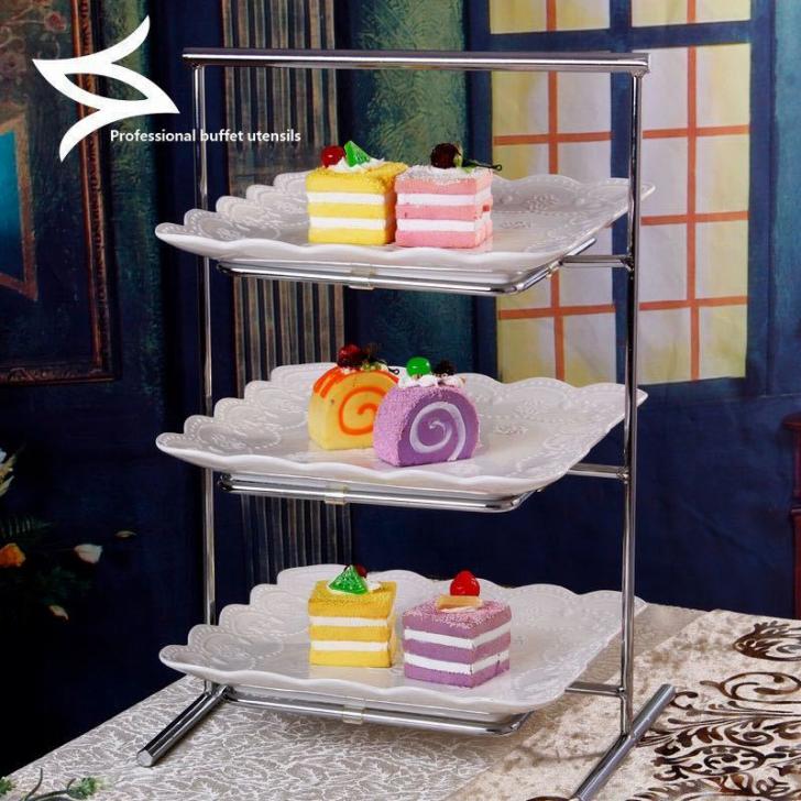 ケーキ スタンド プレート 3段セット ．アフタヌーンティー フルーツ トレー 皿 26,386円