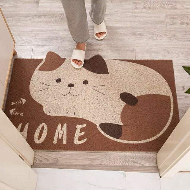 ラグマット 泥落とし 洗える 玄関マット 屋外 屋内 カーペット 猫
