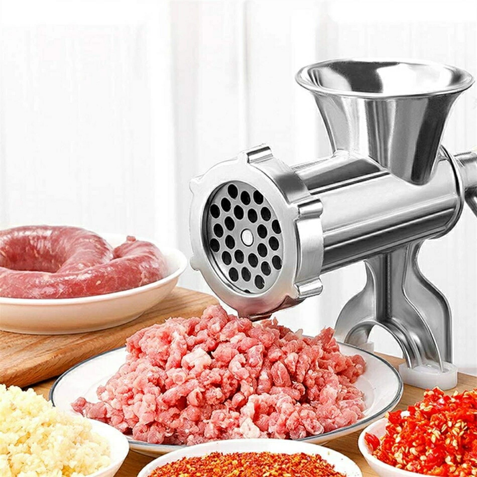 身寄り用 多役立つこと 手動式 ミンサー ひき肉器 腸詰め機械 羶肉製粉機 腸詰め造営 トウガラシ 最新組みかえる品 手動挽肉機 ミンチ機 腸詰 ステンレス鋼 刀 手作り 錆押しとどめる 軽銀アロイ キッチン用品・食器・調理器具-調理器具