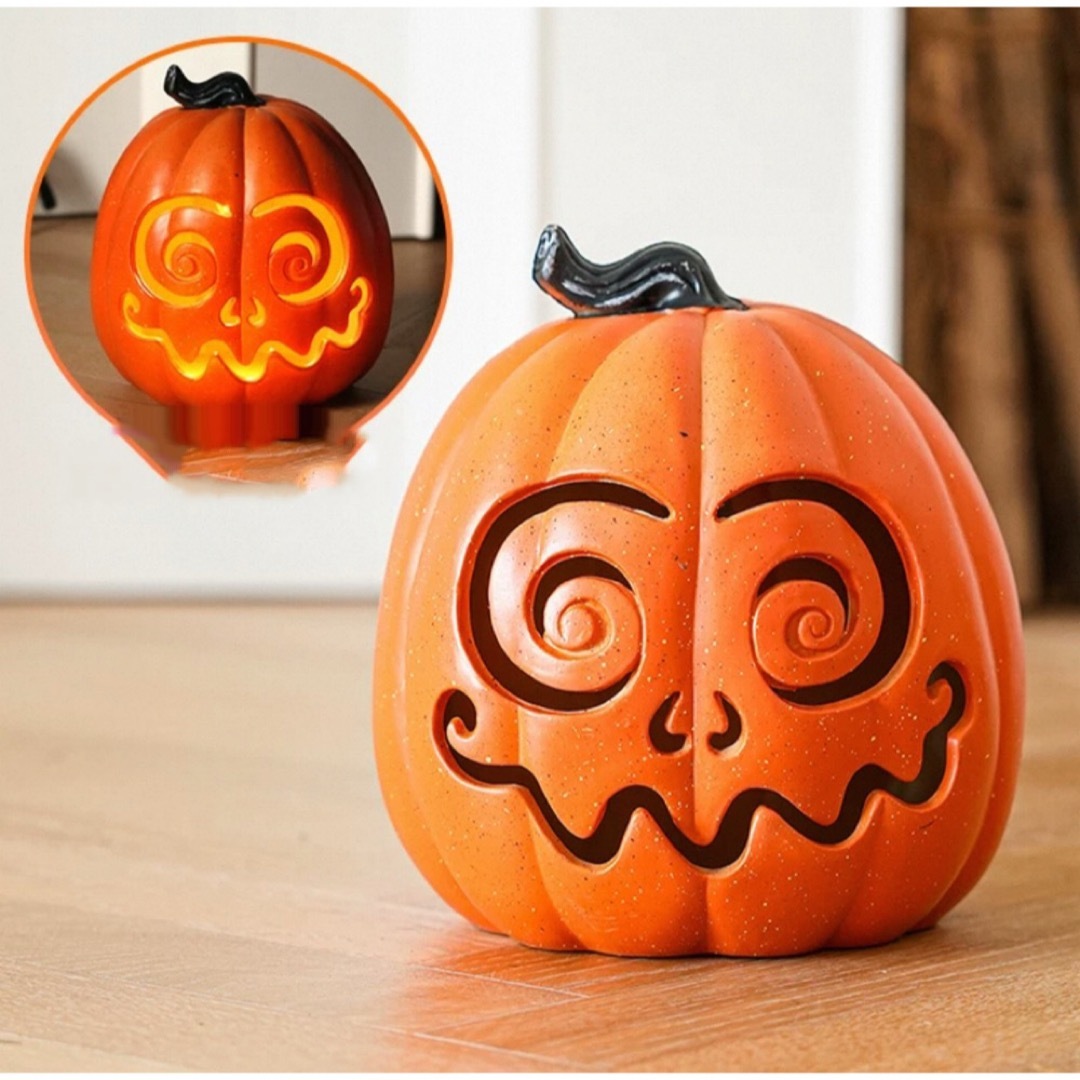 ハロウィン かぼちゃランタン LEDライト付き ジャックオーランタン 装飾置物|Sinessy 店