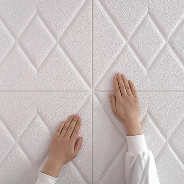 50枚 70cm×70cm 背景壁 3D立体レンガ模様壁紙 防水 汚い防止
