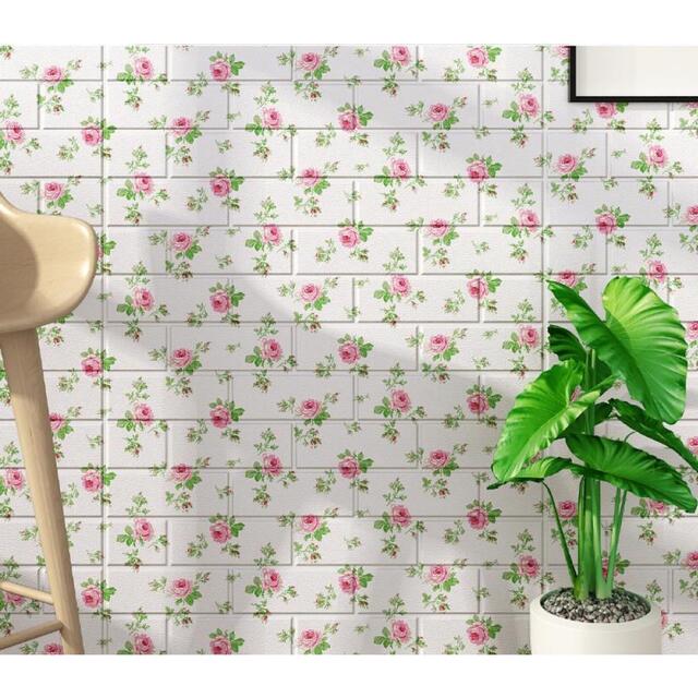 50枚 70cm×77珊 周囲の状況壁 3D立体レンガ飾りつけ壁紙 雨合羽 後ろぎたない押しとどめる