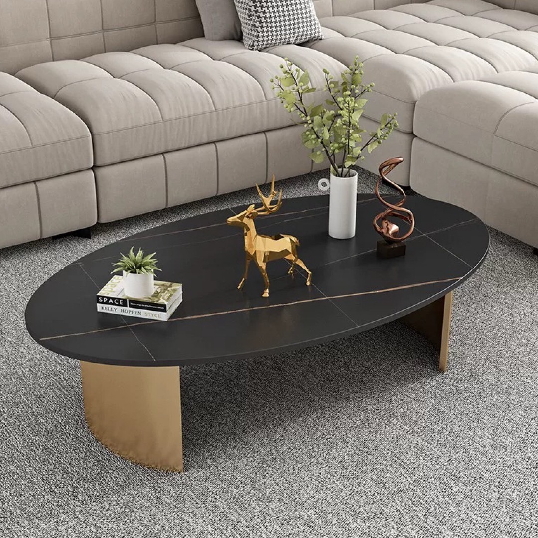 楽天市場】A014906人造大理石ローテーブル リビングテーブル センター