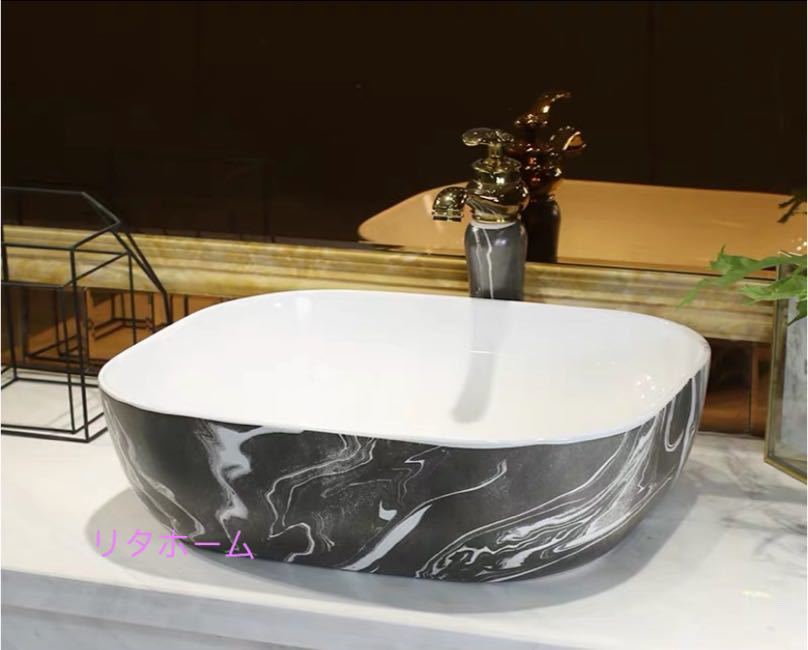 高級 洗面台 洗面ボウルセット 洗面ボール 陶器 手水鉢 手洗器 手洗い鉢 洗面器 蛇口付き