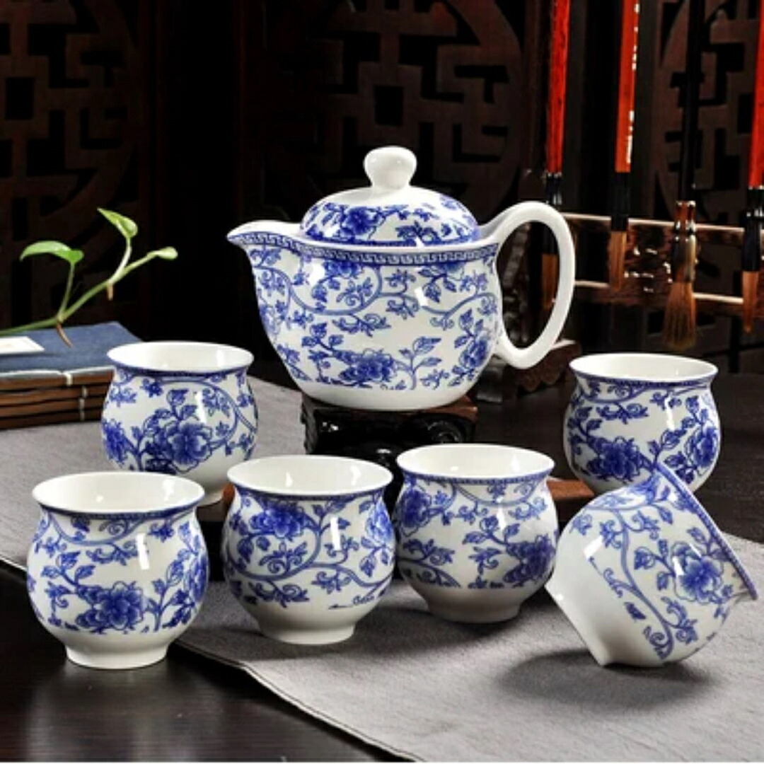 6客茶器揃 湯呑 急須ポット 茶器セット ティーセット