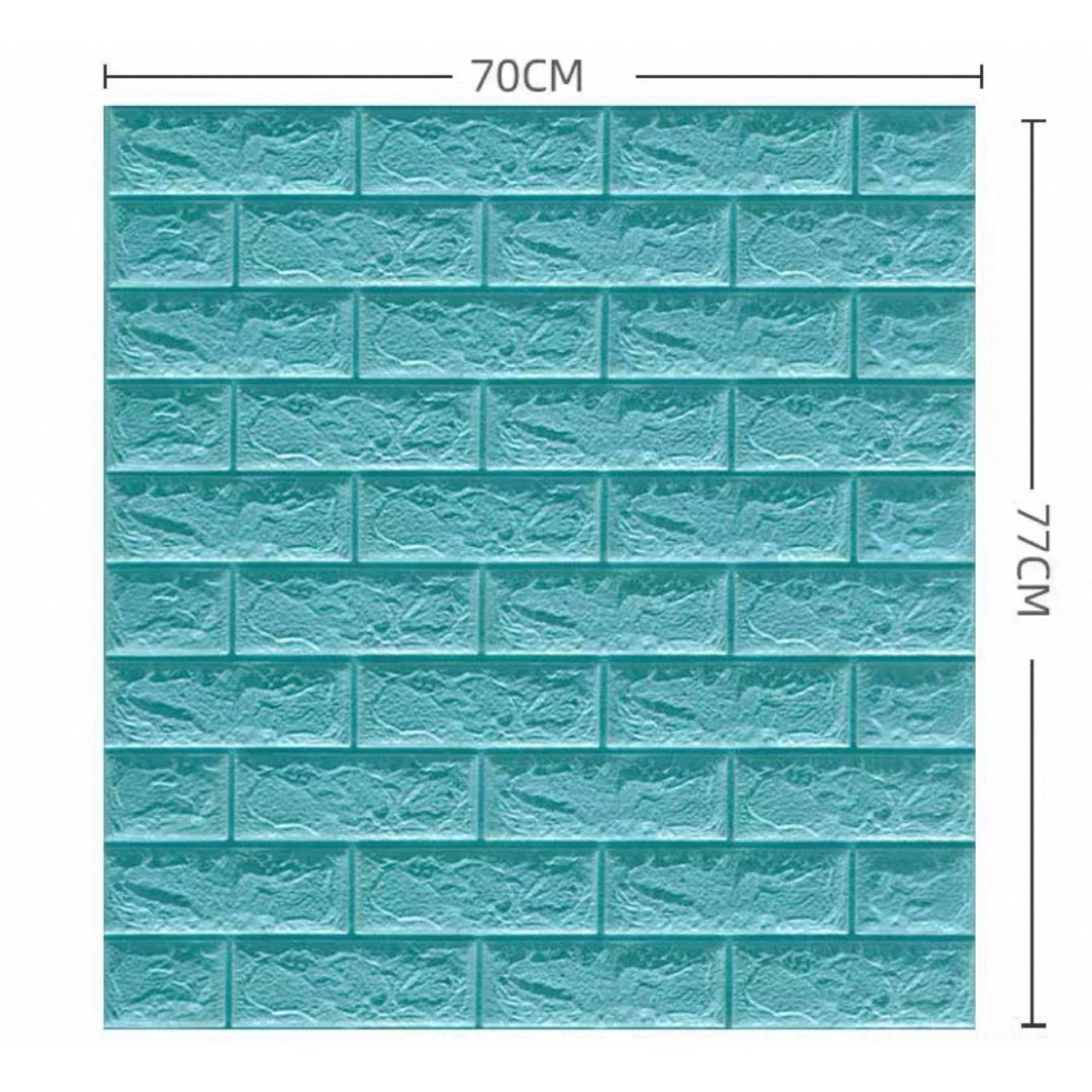 40枚 70x77cm 背景壁 3D立体レンガ模様壁紙 ．防水 汚い防止カビ防止｜Sinessy 店
