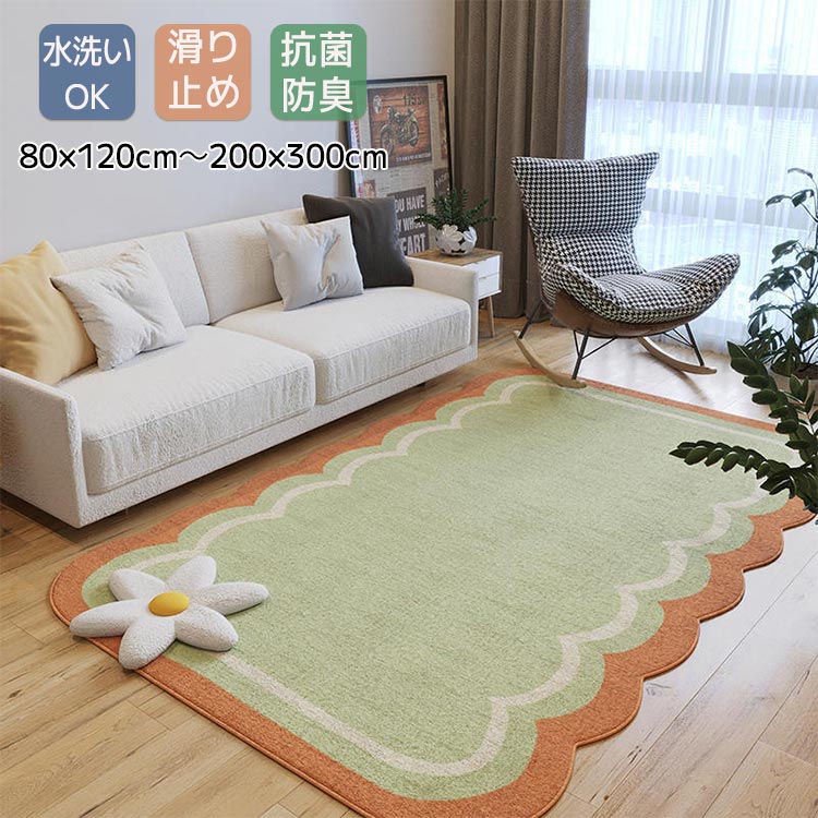ラグ 洗える カーペット 200×300 ラグマット オールシーズン 可愛い おしゃれ 2畳 3畳 滑り止め ホットカーペット対応 床暖房対応 冬 夏 マット ラグマット カーペット ラグカーペット ウォッシャブル 絨毯 リビング 韓国インテリア 子供部屋 6,567円