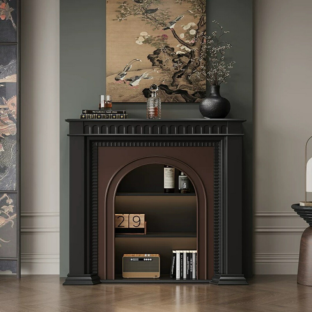 楽天市場】A033914玄関テーブル アンティーク調マントルピース型