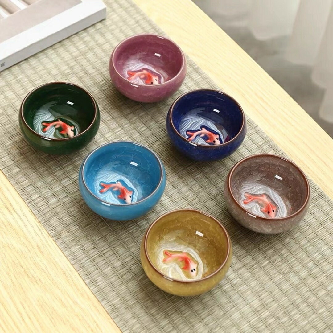 無償性優勝杯 立体和食器 湯のみ 強い酒 瀬戸もの優勝杯 湯呑6点書き割り 小鉢 煎茶碗
