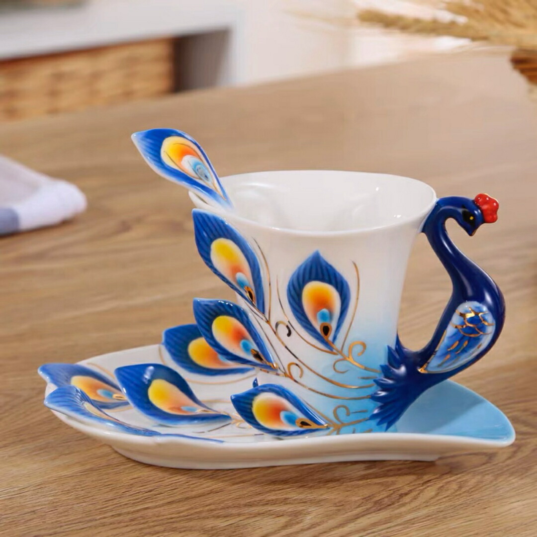 クジャク 珈琲優勝杯 3点仕かける 紅茶一時停止 差し上げ物 ライト・照明器具-フロアスタンド・ランプ