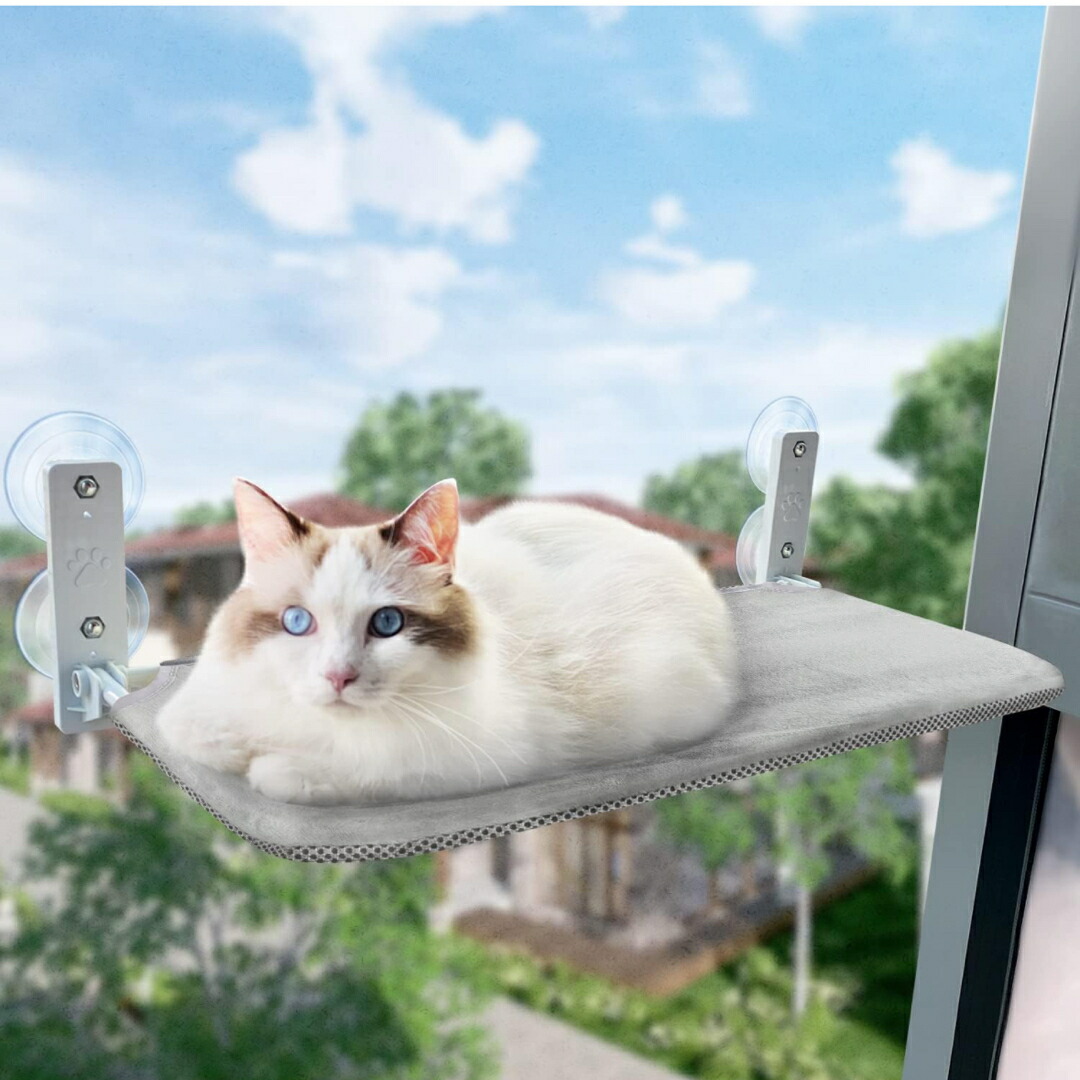 猫ハンモック 折畳み式猫ハンモック 猫窓用ハンモック 猫窓臥榻 窓ハンモック