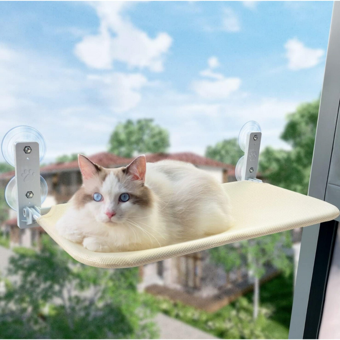 猫ハンモック 折畳み式猫ハンモック 猫窓用ハンモック 猫窓臥榻 窓ハンモック