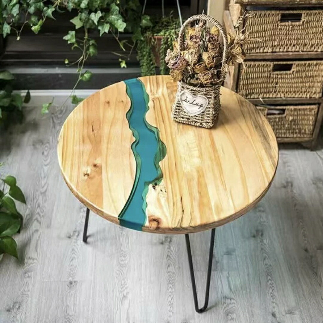 リバーテーブル　レジンテーブル　サイドテーブル　キャスター付き　コーヒーテーブル リバーテーブル レジンテーブル サイドテーブル キャスター付き